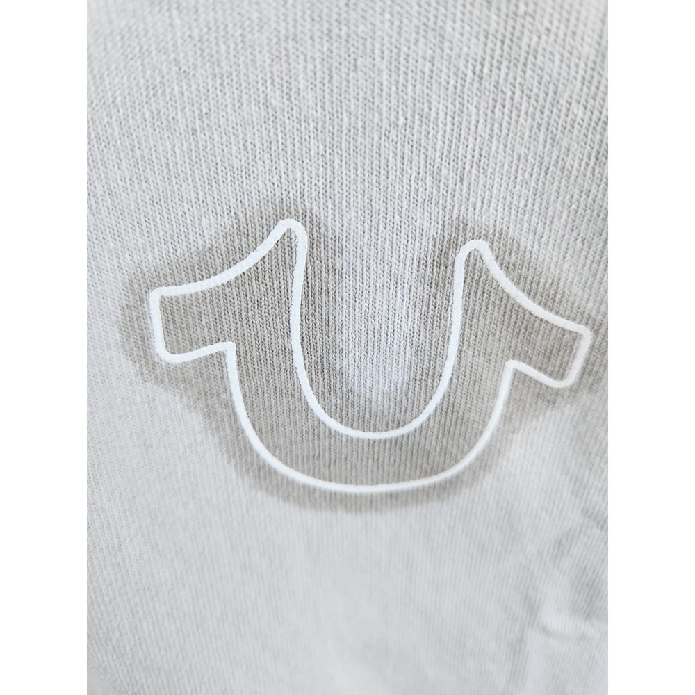 True Religion Buddha Guitar Graphic T Shirt XL Light Grey Cotton Blend - Picture 4 of 8